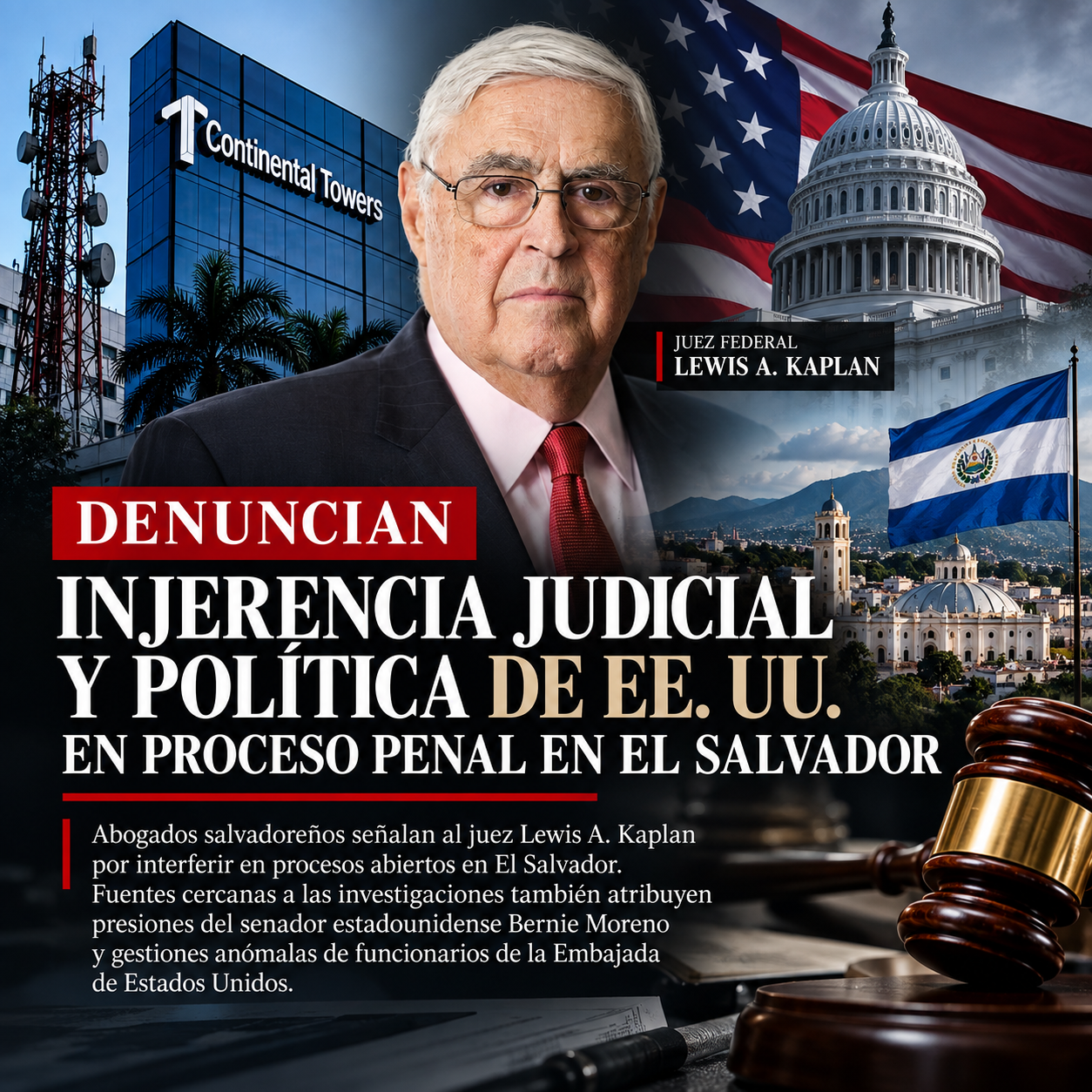 Denuncian injerencia judicial en El Salvador